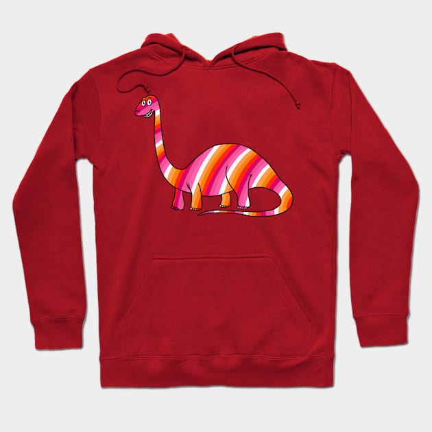 Lesbian Dinosaur Hoodie by DrawMe